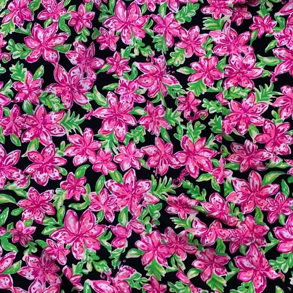 Lilly Pulitzer Pink and Green Floral Dress - Picture 4 of 11